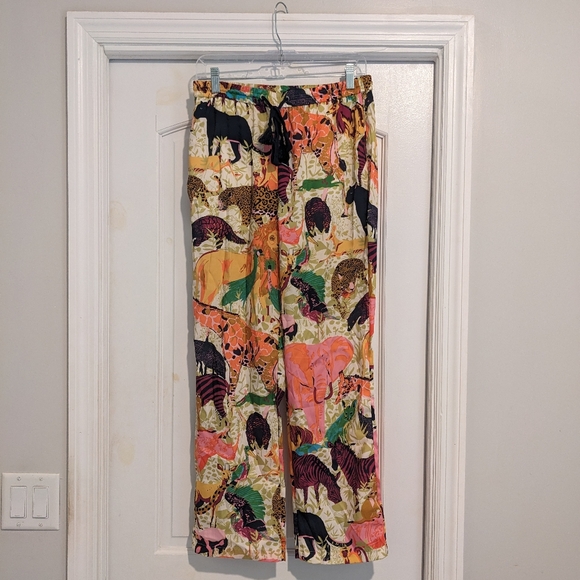 J. Crew Pants - J. Crew Drapey Wide-Leg Pant in Ratti Safari Print Sz6